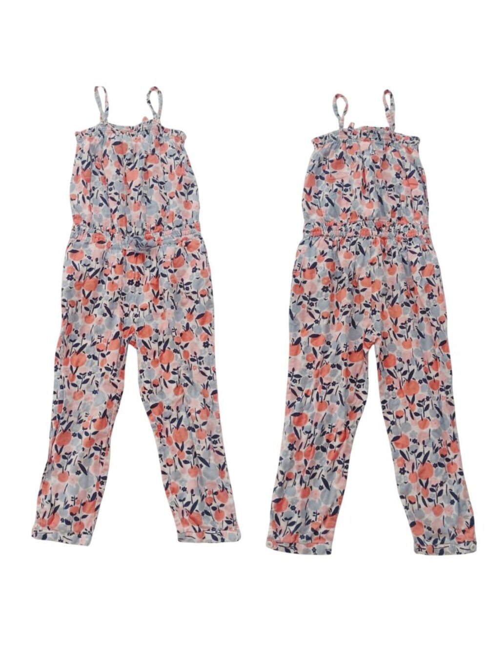 Mini Boden Girls Floral Jumpsuit 3-4Y Cotton Colorful Summer Twee Outfit